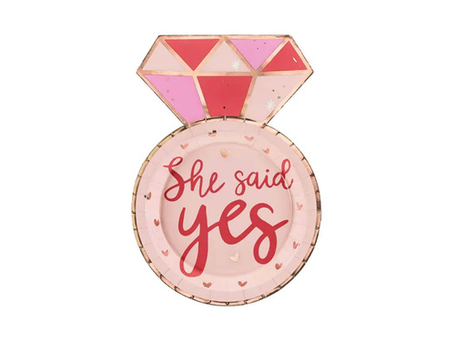 Plăcuțe inel de logodnă - 25,5 cm - 6 buc.