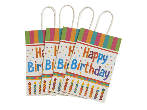 Pungi cadou Happy Birthday - 4 buc.