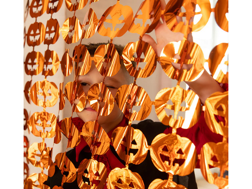 Halloween perdea - perdea ușă dovleci - 100 x 200 cm