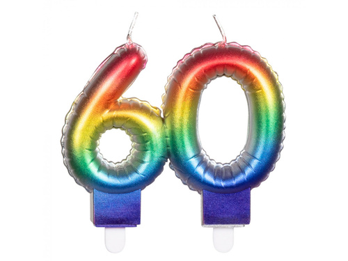 Lumânare colorată pentru aniversarea a 60 de ani