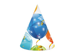 Capace aniversare Baloane strălucitoare - 6 buc.