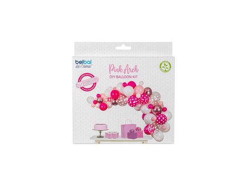 Set de baloane pentru ghirlanda de baloane roz - 70 buc.