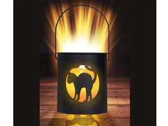 Lanternă cu lumânare LED pentru Halloween - 10 cm - 1 buc.