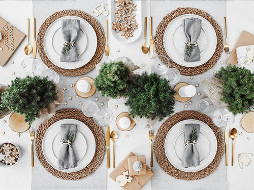 Inele șervețel ren - 6 buc.