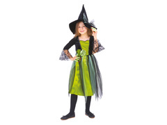 Costum vrăjitoare verde - 1 buc.