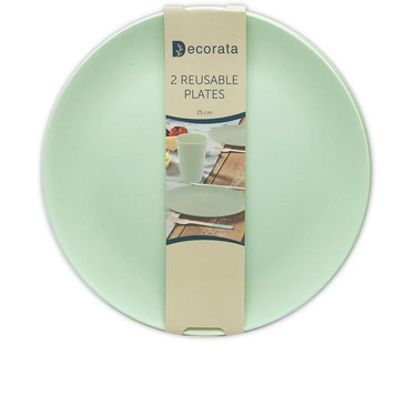Farfurii reutilizabile cu mentă - 25 cm - 2 buc.