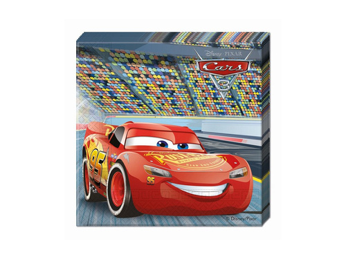 Șervețele aniversare Cars 3 - 33 cm - 20 buc.