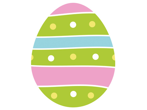 Decorațiune cu două fețe pentru ouă de Paște - 30 x 37 cm