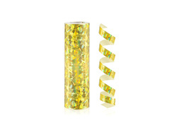 Serpentină holografică - auriu - 18 buc.