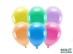 Baloane din latex metalizate EKO - culori mixte - mari - 10 buc.