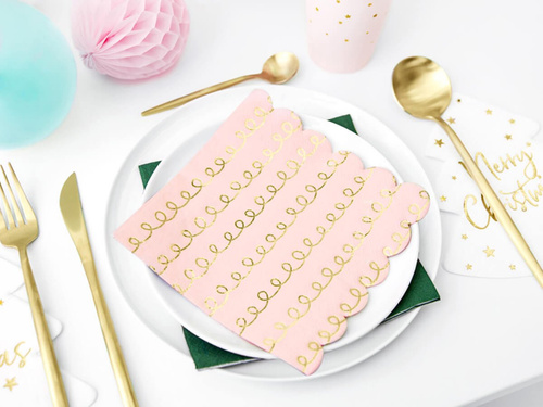 Șervețele Golden Slate - Crăciun fericit - 33 cm - 20 buc.