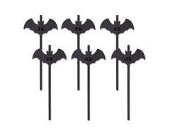 Paie Halloween Bat - 20 cm - 12 buc.
