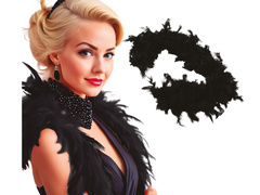 Boa pană - negru - 180 cm