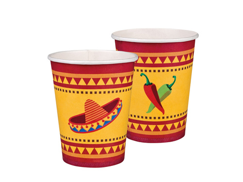 Pahare de hârtie Mexic - 210 ml - 10 buc.