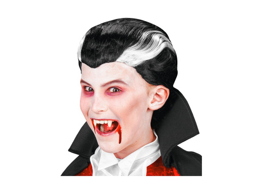 Peruca vampir negru și alb