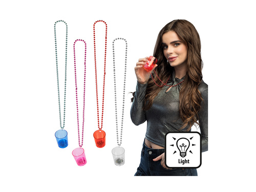 Colier de sticlă cu LED