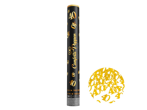 Tub de împușcare pentru a 40-a aniversare - 40 cm - 1 buc.