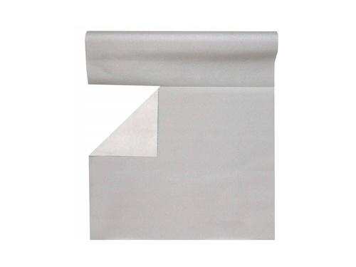 Pânză de masă decorativă 3in1 - argintie - 40 cm x 4,8 m - 1 buc.