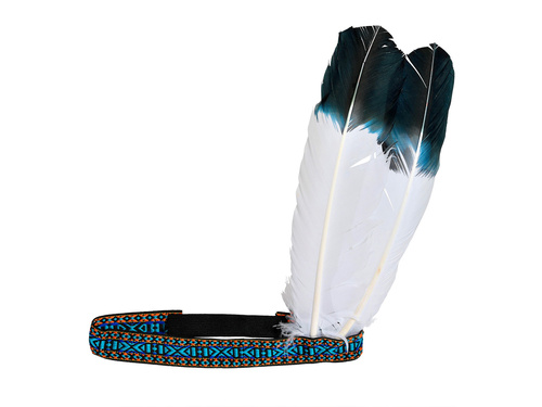 Bentiță indiană cu 2 pene - 1 buc.