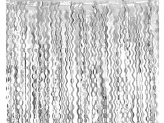 Cortină spirală argintie metalică - 100 x 200 cm