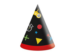 Șepci pentru ziua de naștere Gaming Party - 6 buc.
