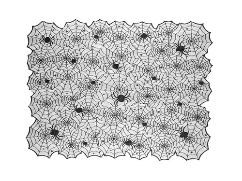 Față de masă Halloween cu pânză de păianjen - 135 x 180 cm - 1 buc.