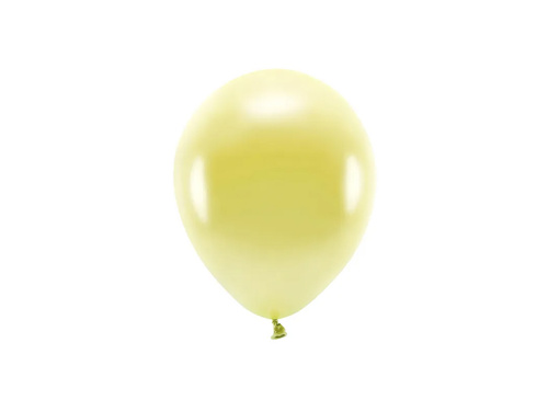 EKO baloane din latex metalizat galben strălucitor - extra mare - 10 buc.