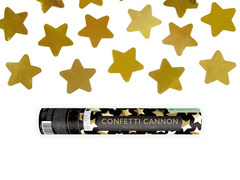 Tub de tragere - stele metalice aurii - 28 cm - 1 buc.