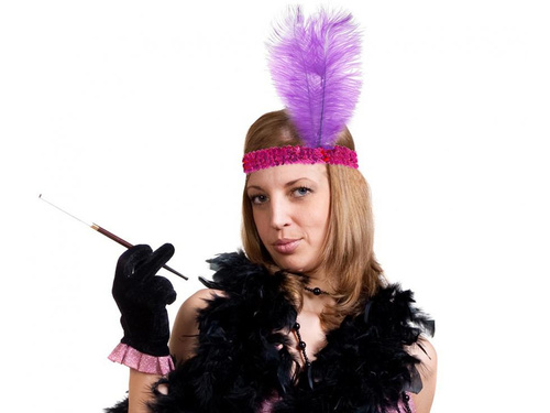 Bandă retro magenta pentru stilou - 1 buc.