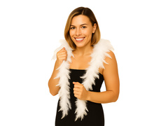 Boa pană - alb - 180 cm.