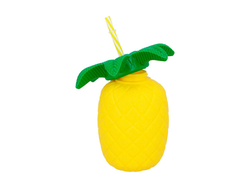 Ceașcă de ananas cu pai - 1 buc.
