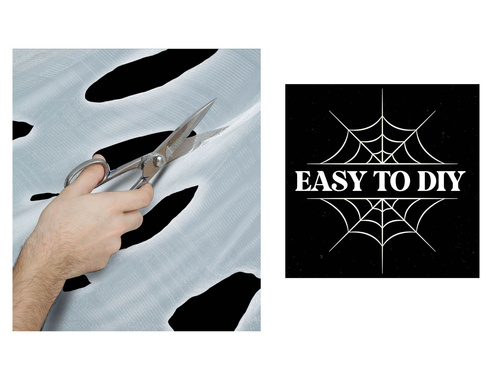 Pânză de păianjen DIY pentru Halloween - 1 buc.