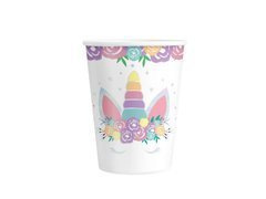 Cupe aniversare Unicorn - 266 ml - 6 buc.
