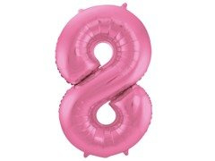 Balon mat din folie numărul 8 - 86 cm - 1 buc.