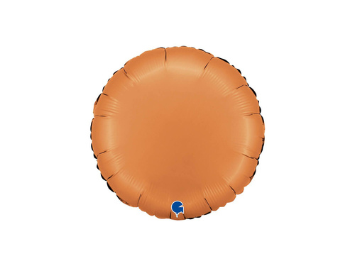 Caramel satin balon rotund din folie - 14" - 1 buc.