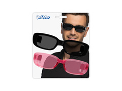 Set de 2 pahare de petrecere techno negre și roz