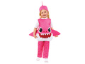 Baby Shark Mama costum roz pentru fetiță