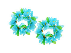 Brățări Hawaiian albastru și verde - 2 buc.
