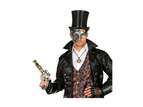 Revolver Steampunk din spumă de latex - 32 cm