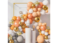 Set baloane ghirlandă maro-gri - 80 buc.