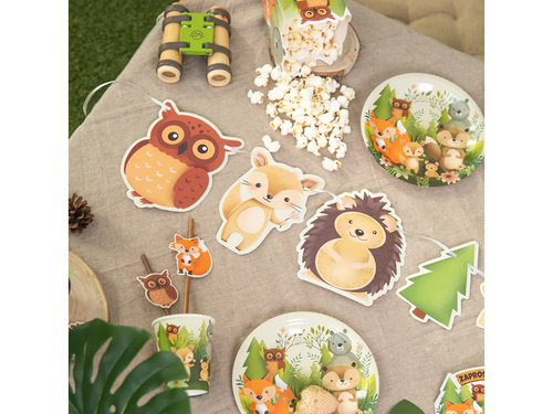 Ghirlandă prieteni din pădure - 200 cm - 1 buc.