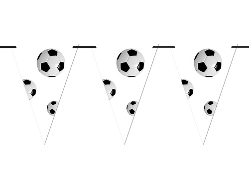 Banner cu steaguri Fotbal – 500 cm – 14 bucăți