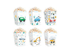 Cutii popcorn Auta - 6 buc.