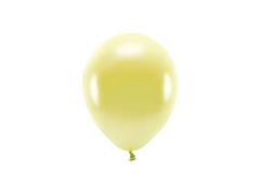 EKO baloane din latex metalizat galben strălucitor - extra mare - 10 buc.