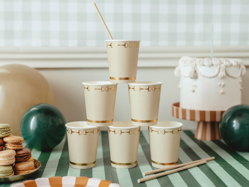 Cupe pentru ziua de naștere Stirrup - 220 ml - 6 buc.