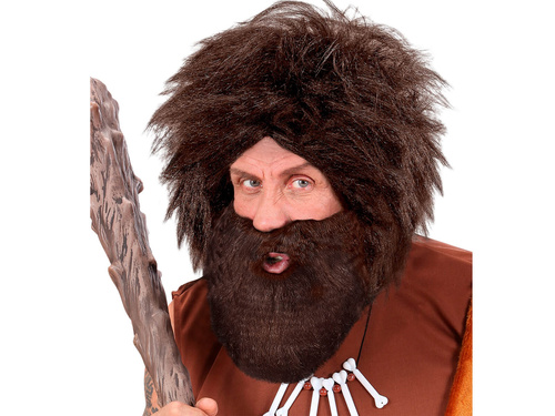 Barbă cu mustață maro - 1 buc.