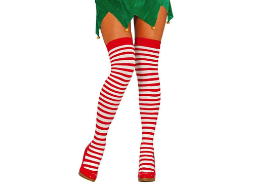 Ciorapi de elf roșii și albi