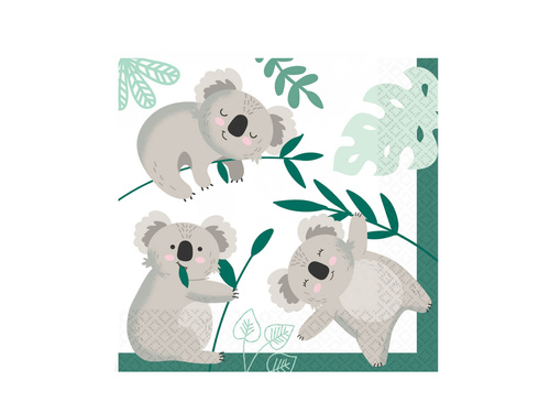 Șervețele aniversare Koala - 33 cm - 16 buc.