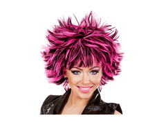 Peruca neagră și roz Steamy