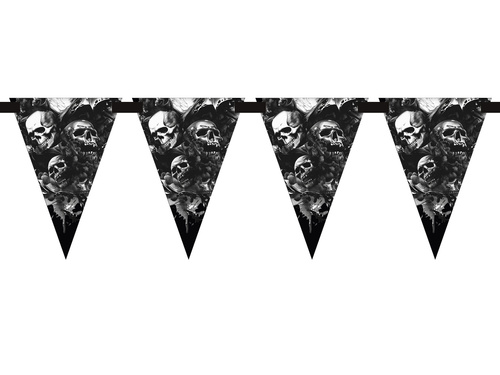 Spooky Skulls steag banner - 500 cm